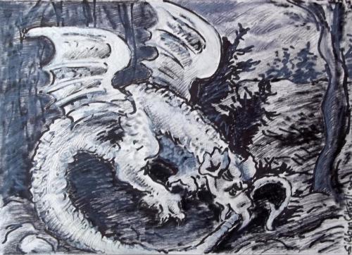 “Illustrazione per ‘Lotto dell’oroscopo cinese: il Drago”